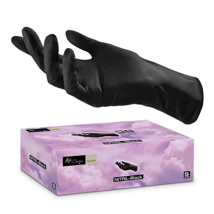 GUANTI NITRILE BLACK 100pcs